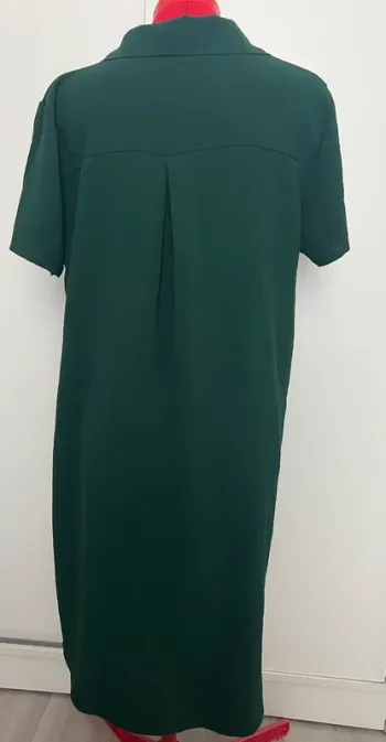 Robe chemise vert émeraude Made in Italy - photo numéro 4
