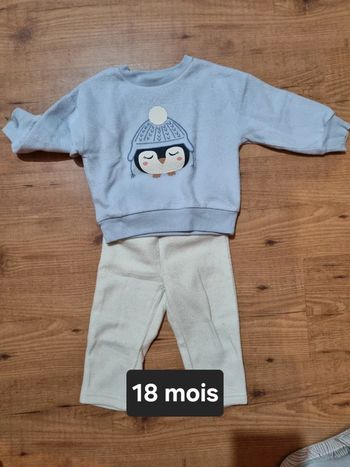Pyjama 2 pièces polaire