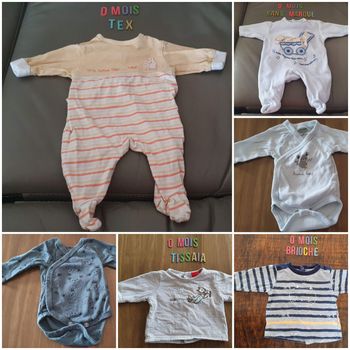Lot de 14 pièces 0mois garçons