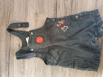 Salopette short garçon 6 mois