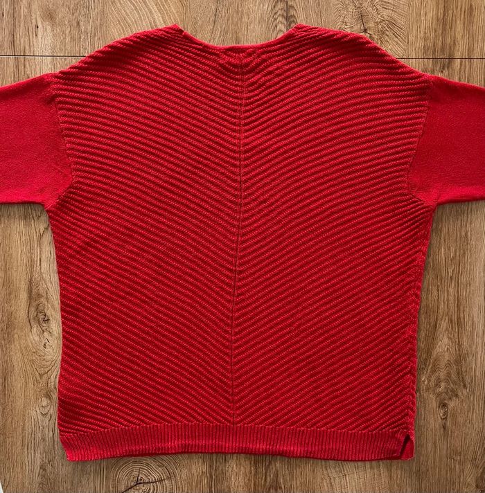 Beau pull col V rouge CHAPS pour femme, taille XL - photo numéro 4