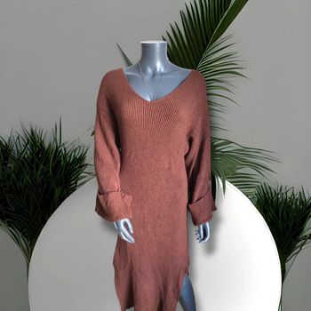 Robe longue - marron -PBT - évasé