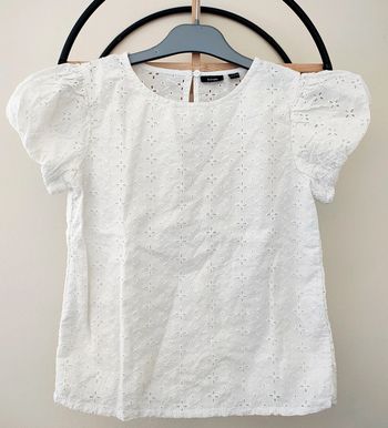 10 ans blouse teeshirt été broderie dentelle kiabi