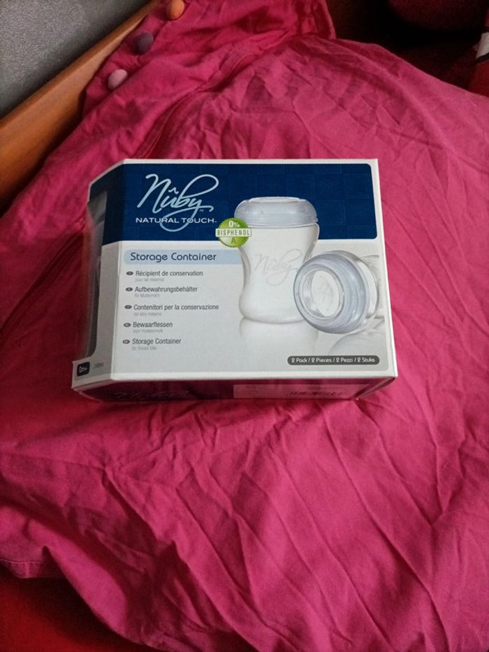 Lot de 2 récipients pour biberons nuby