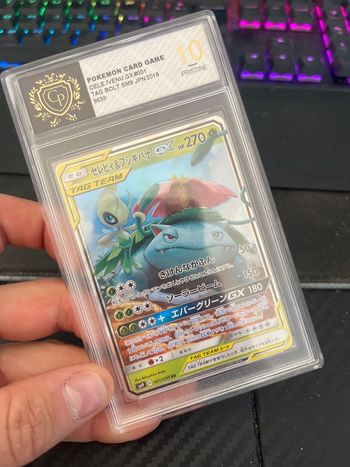 Celebi & Florizarre GX Tag Team PSA 10