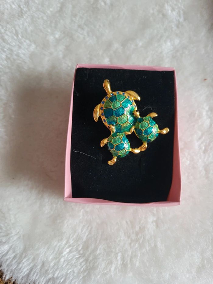 Broche une tortue 🐢 et ses bébés - photo numéro 3