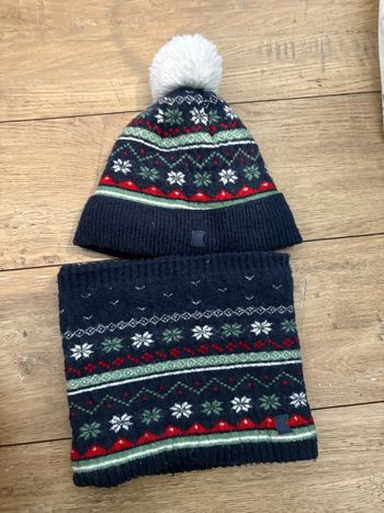 Bonnet + snood 6/9 ans 