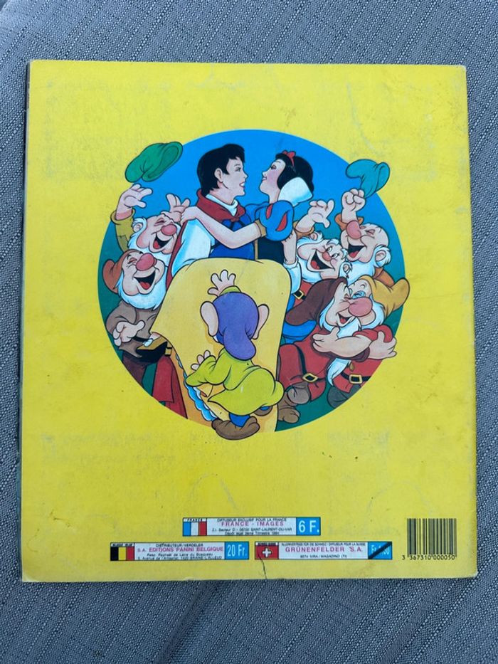 Blanche neige et les 7 sept nains Disney album vignettes Panini complet vintage ancien - photo numéro 2
