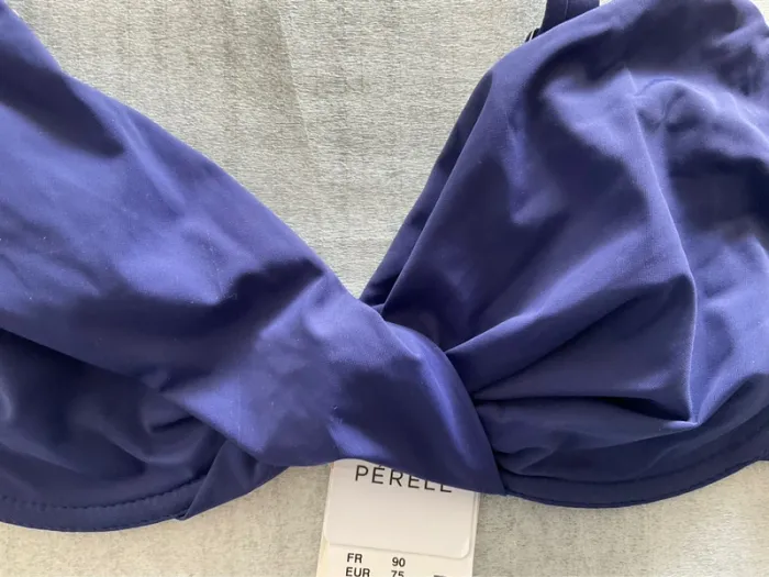 Haut maillot bleu Simone Pérèle neuf - photo numéro 3