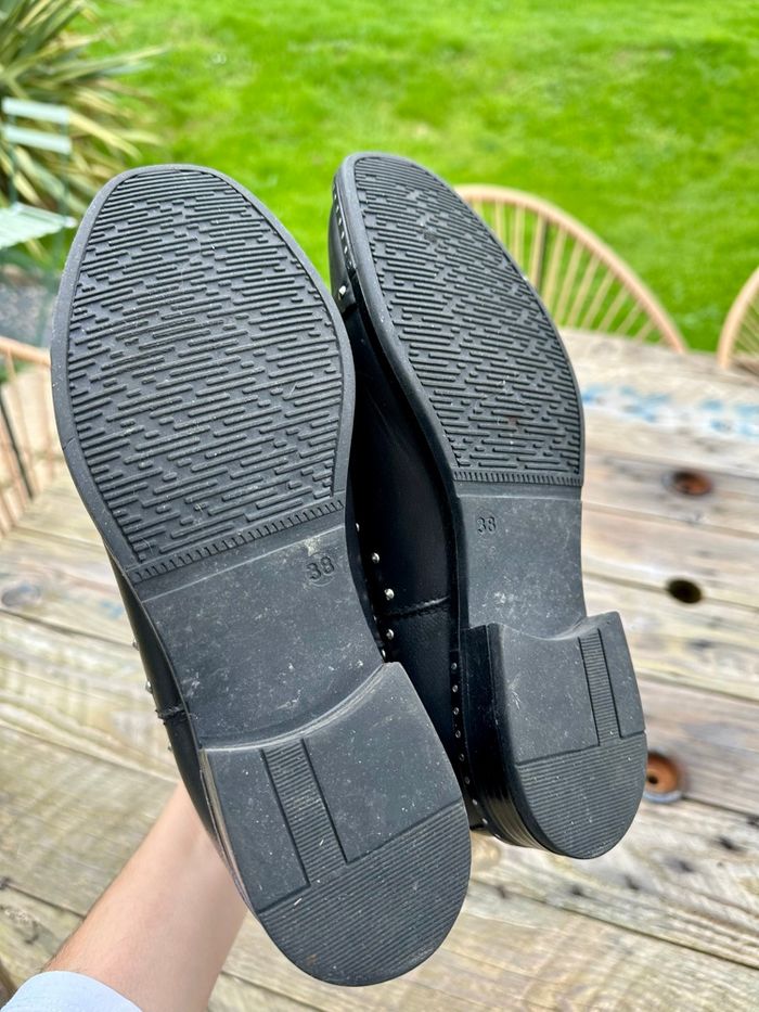 Bottines cuir noir taille 38 - photo numéro 5