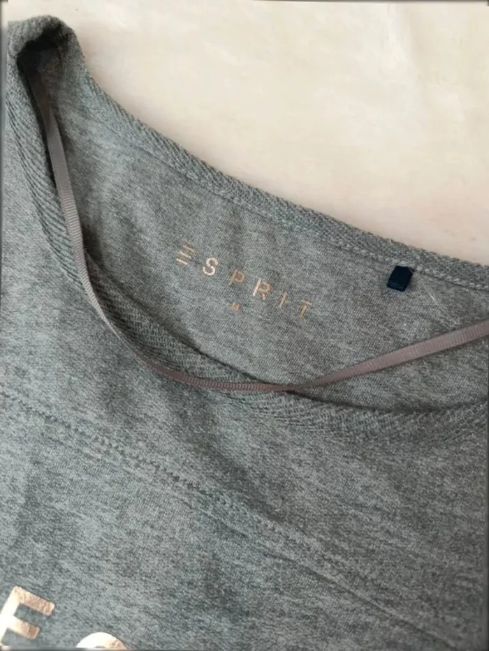 🩶 Sweat léger gris Esprit Sports - Taille M - photo numéro 2