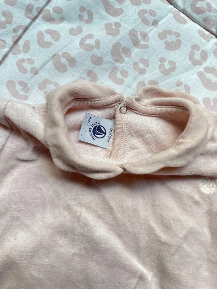 Pyjama grenouillère Petit Bateau rose 3 mois - photo numéro 2