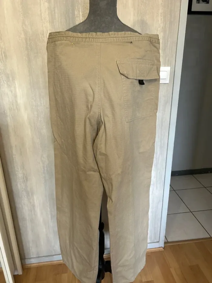 Pantalon, toile beige - photo numéro 4