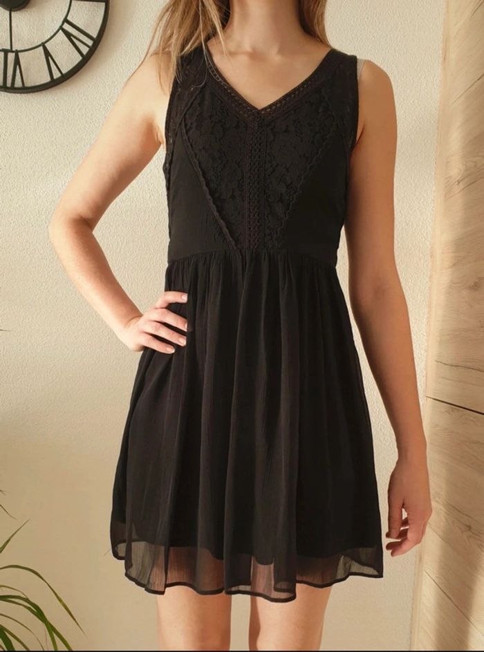 Robe courte noire volantée vero moda - photo numéro 2