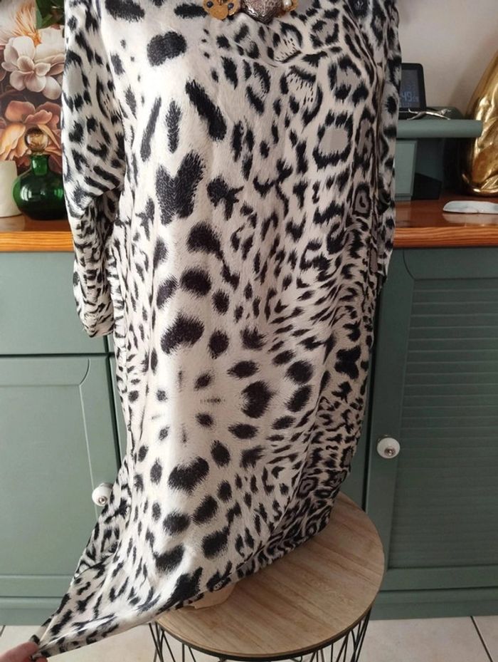 🐆Robe Légère Satin Imprimé Léopard Zara T36/38🐆 - photo numéro 11