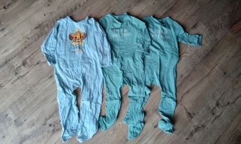 Lot de 3 pyjamas grenouillère fin bébé garçon 24 mois