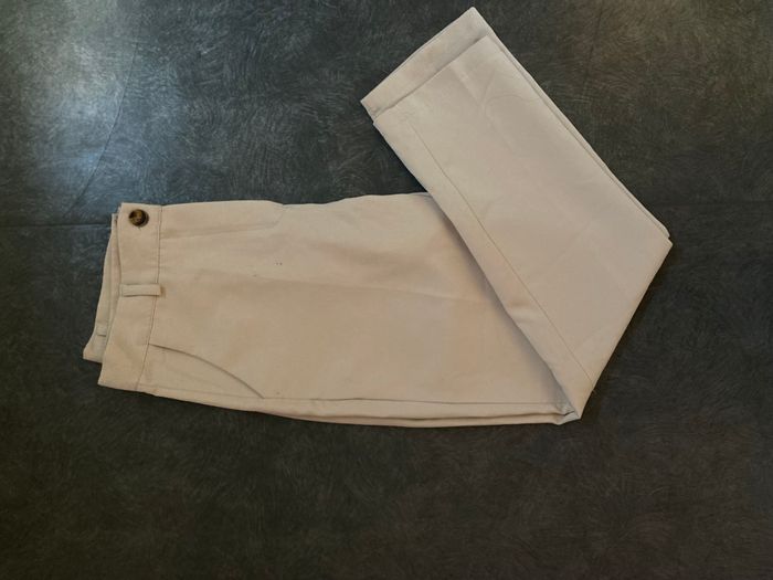 Pantalon droit beige