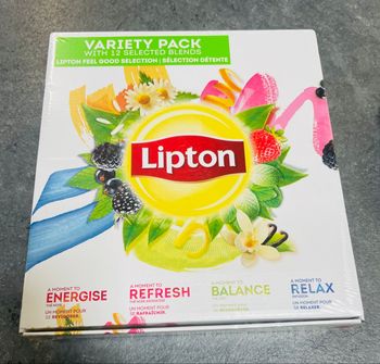 Lipton coffret thé 12 goûts différents 180 sachets