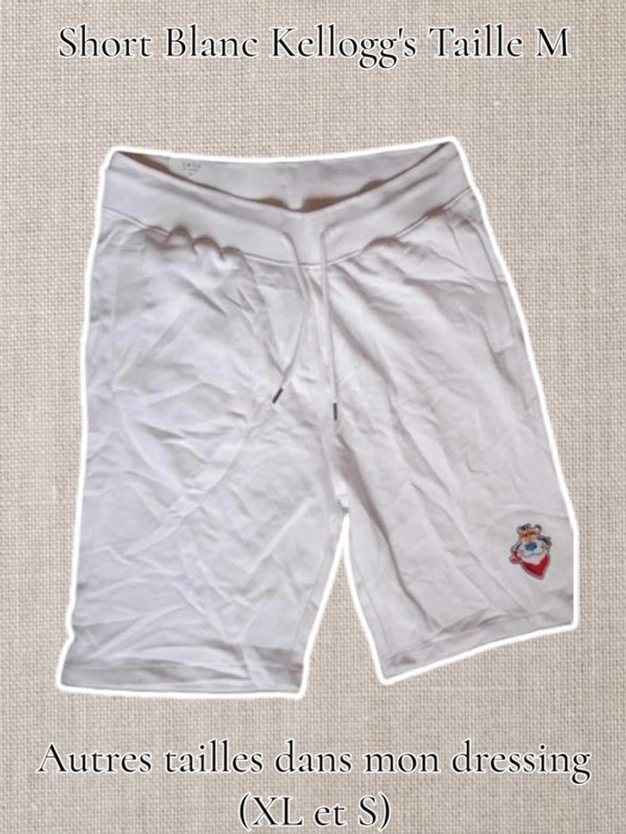 Short Blanc Kellogg's Taille M