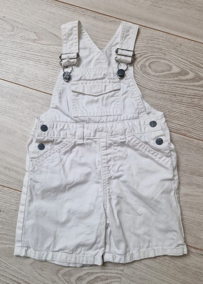 Salopette blanche Tex 18 mois