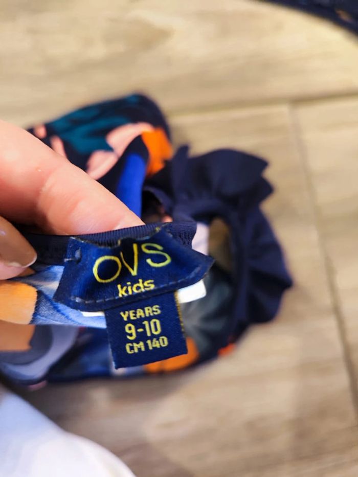Maillot de bain deux pièces multicolore feuillage OVS Kids Taille 9-10 ans - photo numéro 3