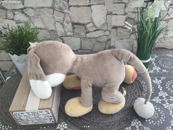 Vintage grande peluche bibombl diddl - photo numéro 6