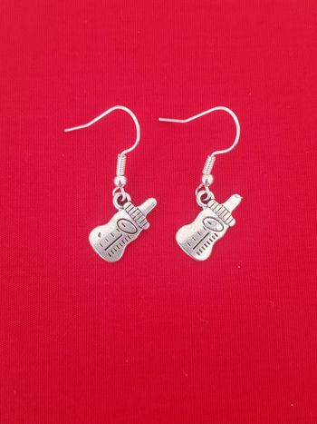 Boucles d'oreilles pendante argenté biberon naissance grossesse bébé