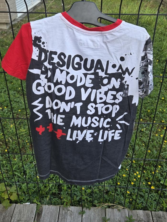 tee shirt desigual 11-12 ans - photo numéro 2
