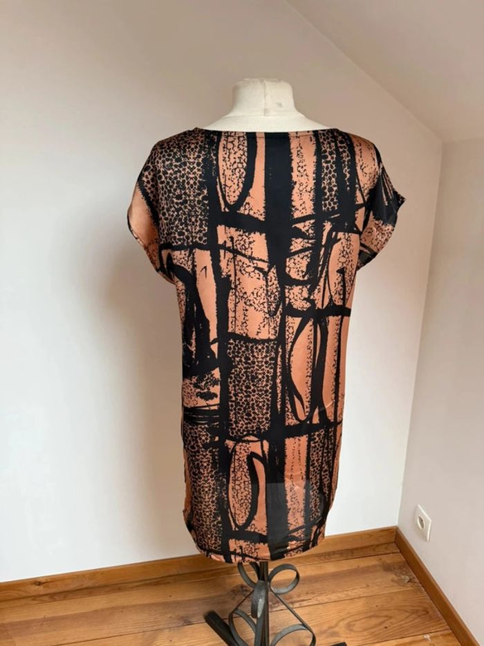 Superbe robe ou Tunique longue fluide satinée Promod 🌸 - photo numéro 5