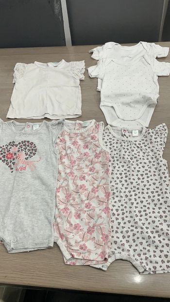Lot de 6 vêtements Tex en12 mois