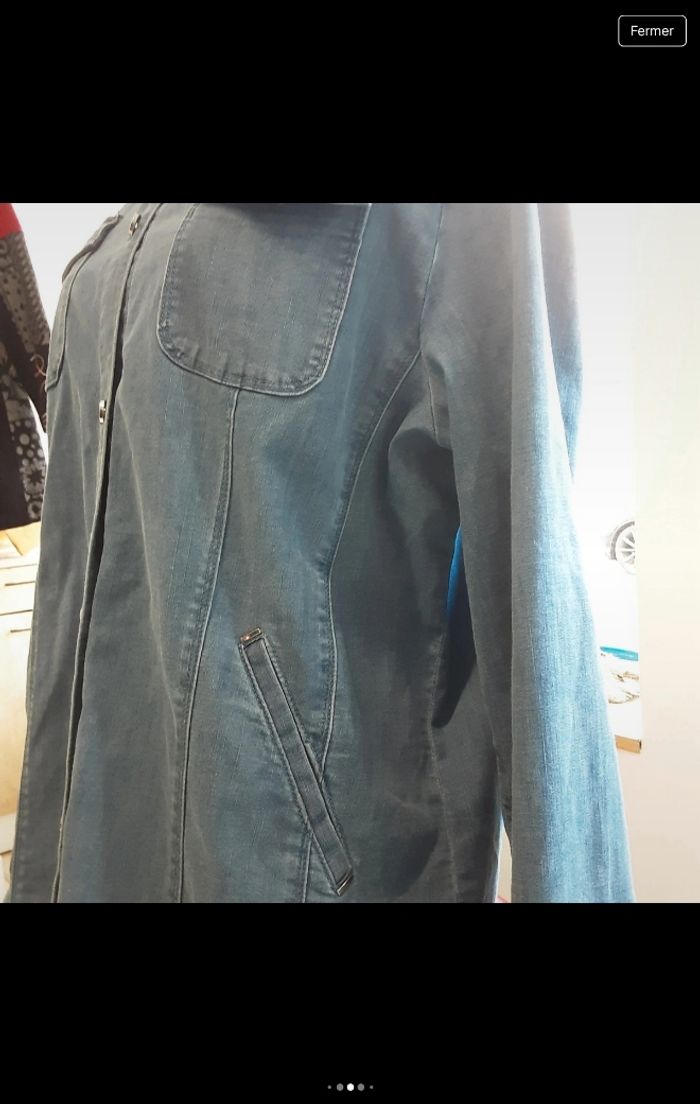 Chemise en jeans pour femme Taille 40 Armand Thiery - photo numéro 6