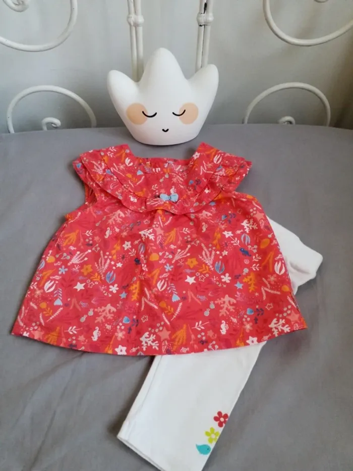 Ensemble chemise/legging sergent major 3 mois