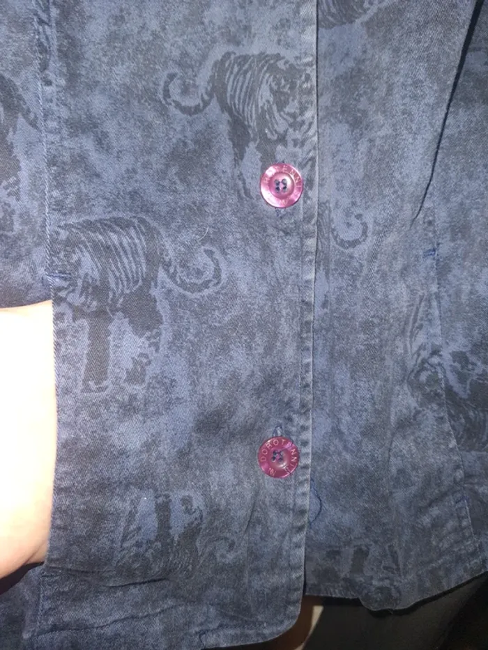 Veste toile imprimée - photo numéro 3