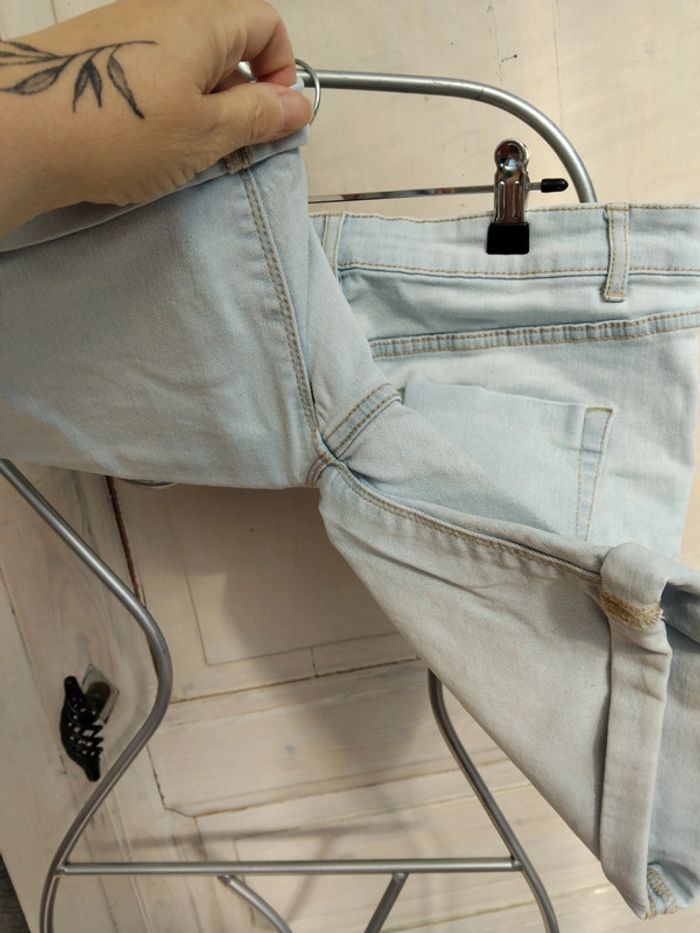 Short en jean bleu - photo numéro 6