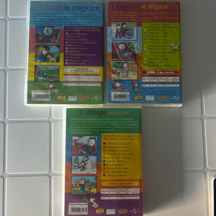 Lot 3 dvd tchoupi - photo numéro 2