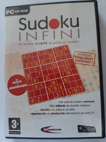 Jeu Pc CD-Rom Sudoku infini
