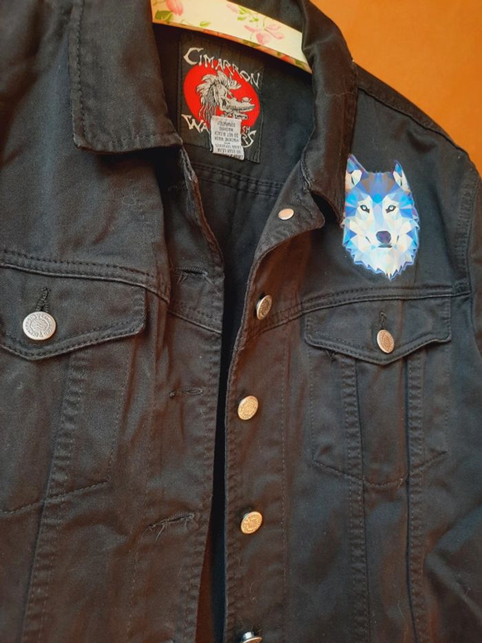 Veste Cimarron customisée loup L - photo numéro 5