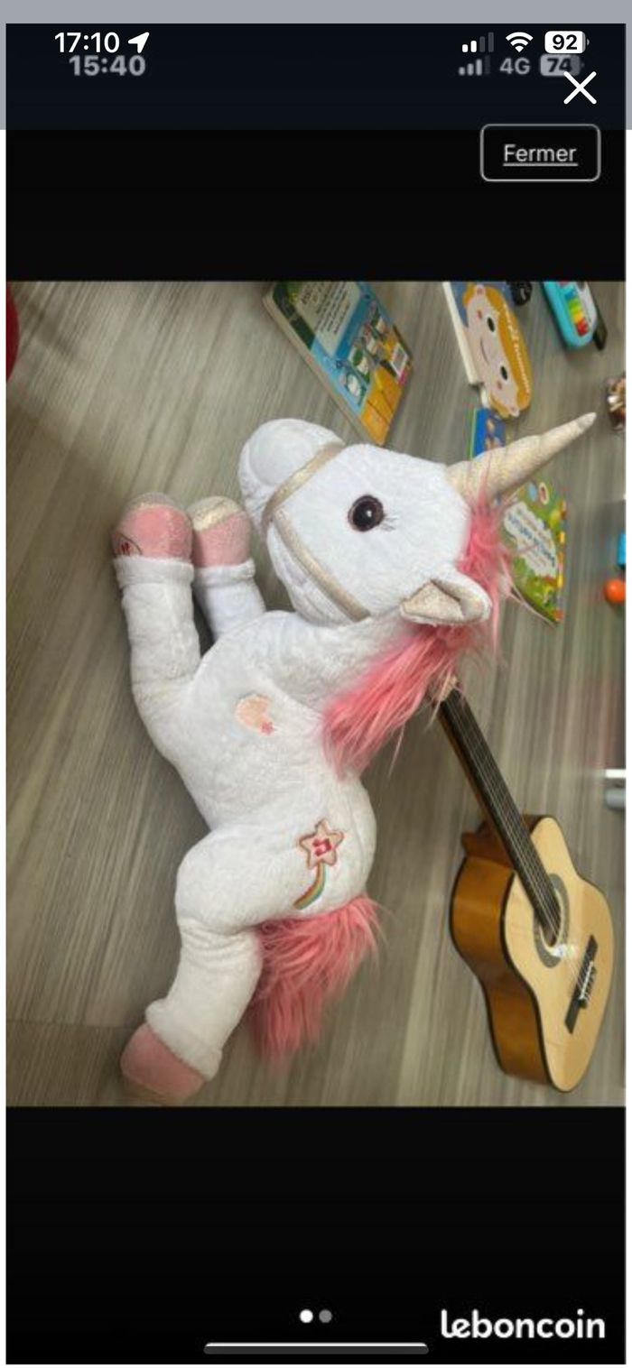 Peluche licorne
