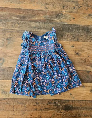 Robe velours DPAM 12mois bébé fille