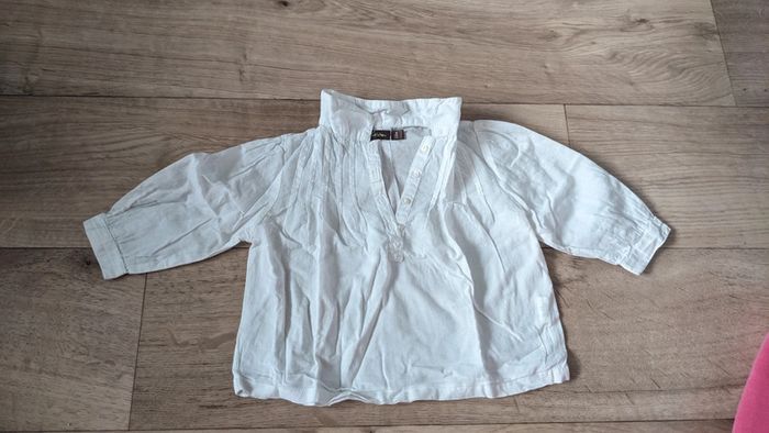 Chemisier Blanc Bout'Chou 12 Mois - photo numéro 2