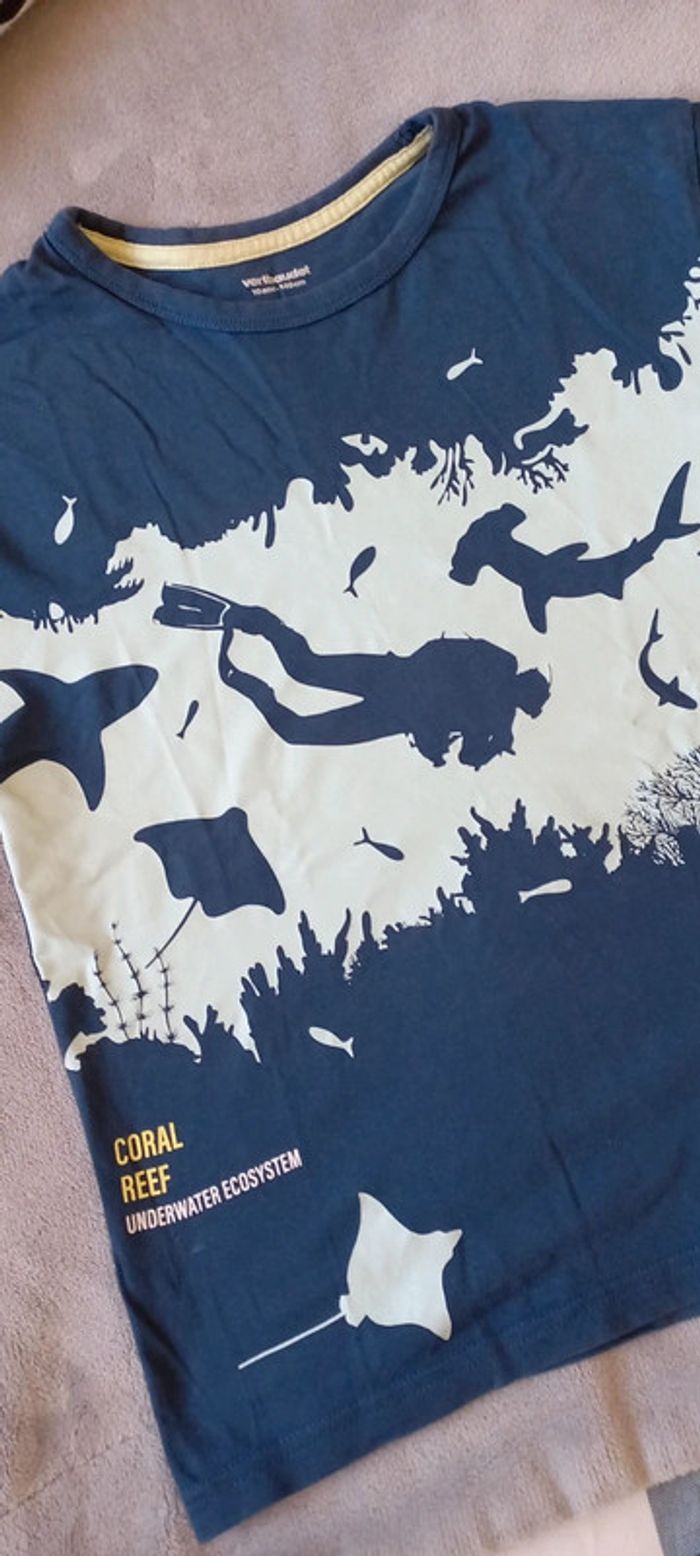 T-shirt Verbaudet, taille 10 ans, en très bon état - photo numéro 2