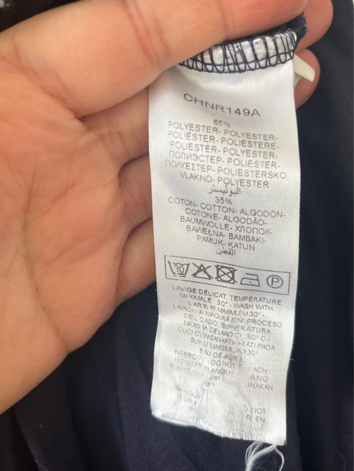 Robe Naf Naf taille 40 bleue à pois blancs - photo numéro 3