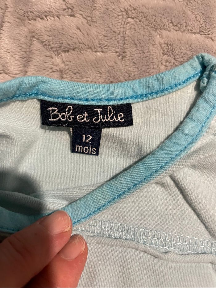2 Tshirts manches courtes 12 mois - photo numéro 3