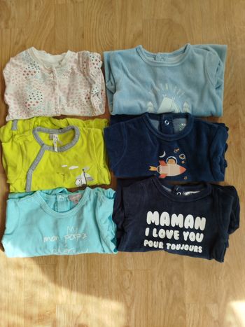 Lot 6 pyjama taille 1 mois