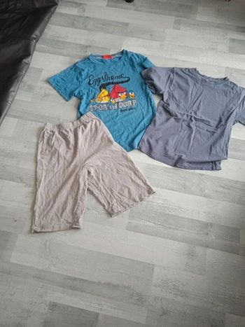 Ensemble pyjama été et teeshirt uni