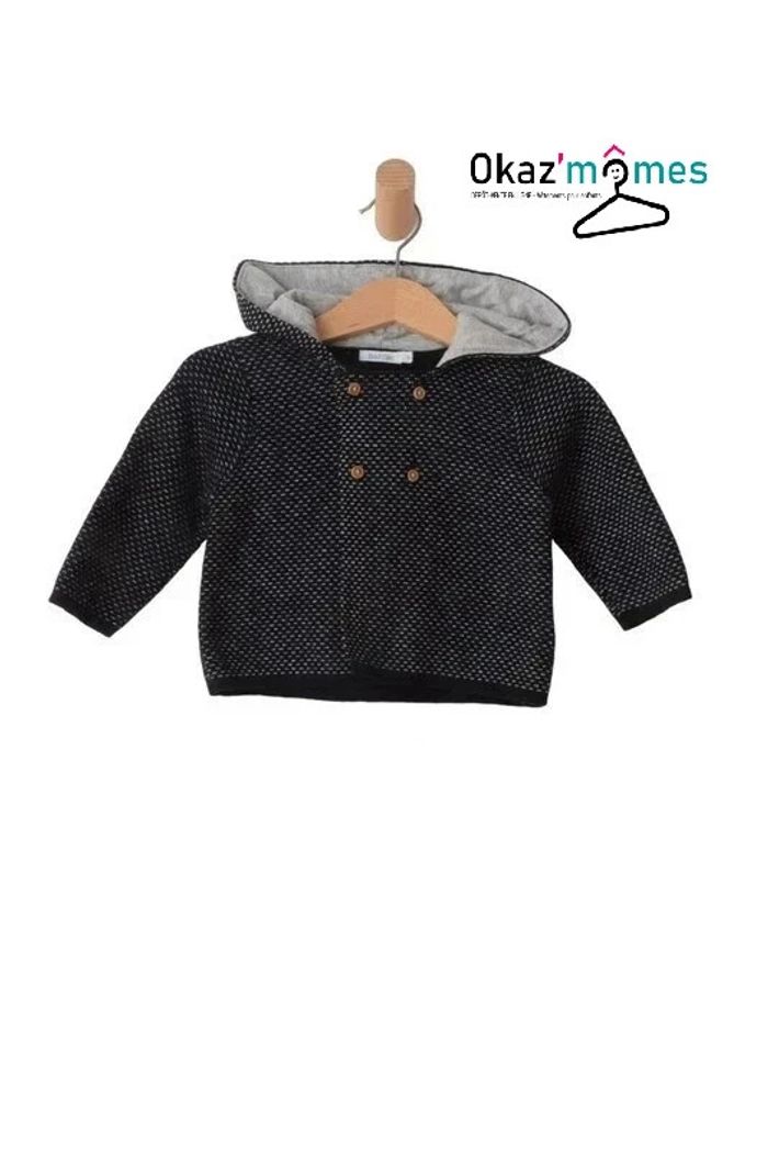 Gilet chaud à capuche (contient de la laine) - Bout'chou 12 mois (74cm)