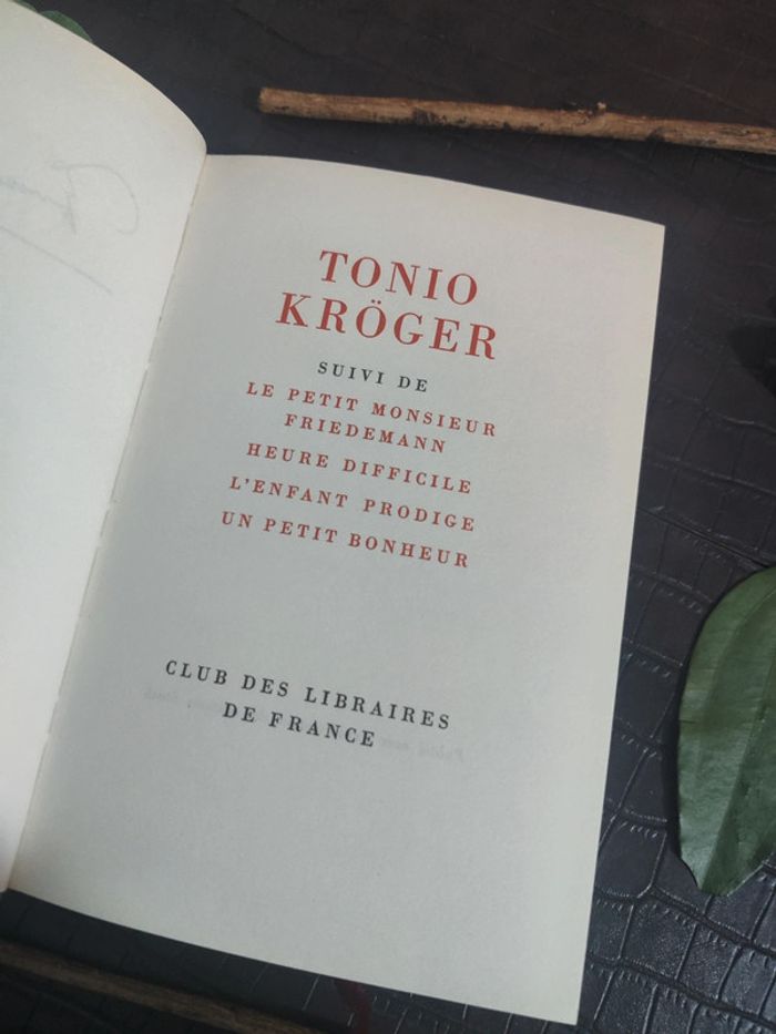 Tonio Kröger - Thomas Mann - photo numéro 3