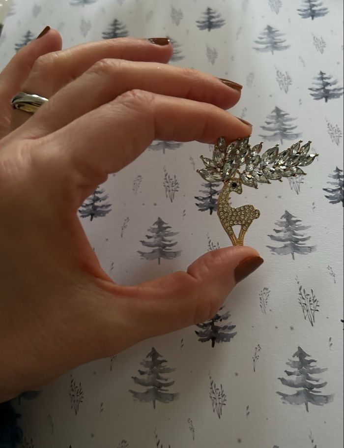 Broche, renne de Noël - photo numéro 2