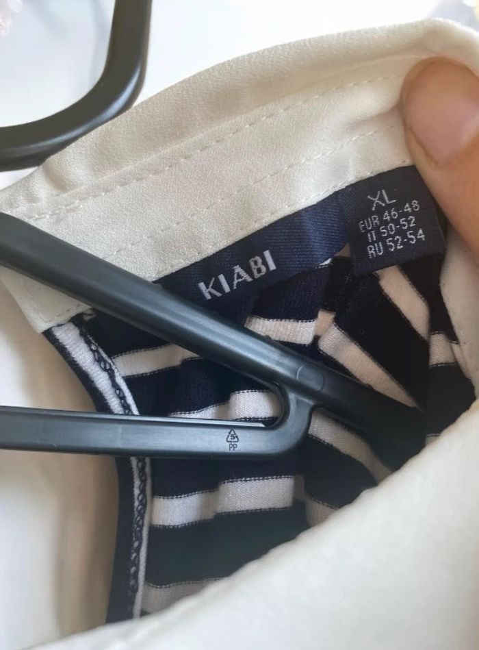 🎀 Debardeur femme à col Claudine style marin Kiabi taille XL🎀 - photo numéro 3