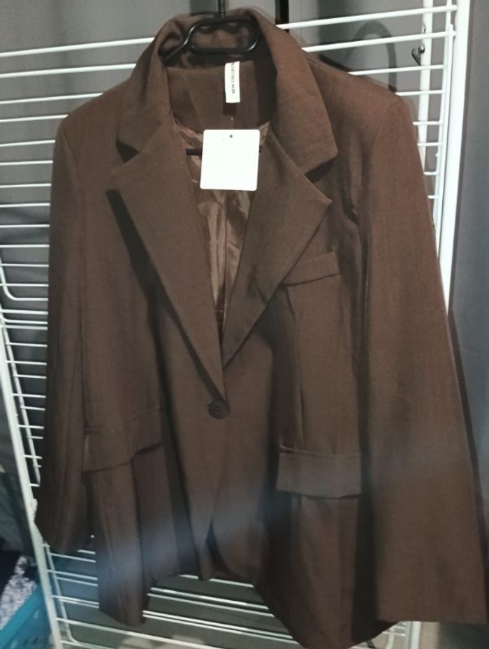Blazer marron oversize